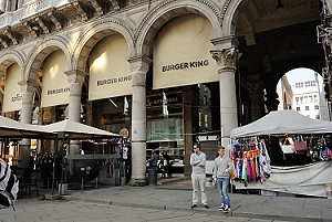 October 17, 2013<br>Upscale Burger King in Milan, directly across from the Duomo.
